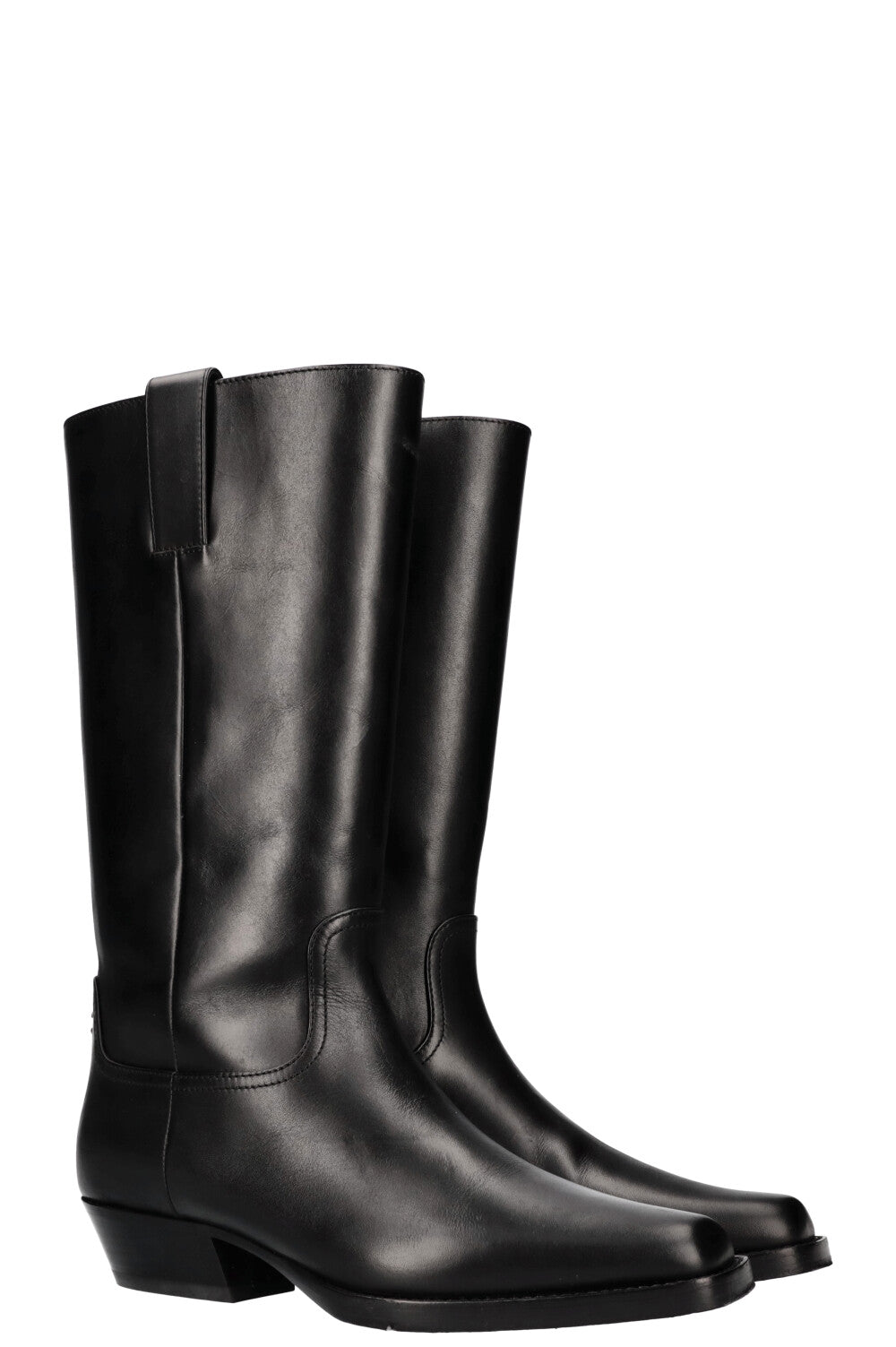 CHANEL Cowboy Boots Black