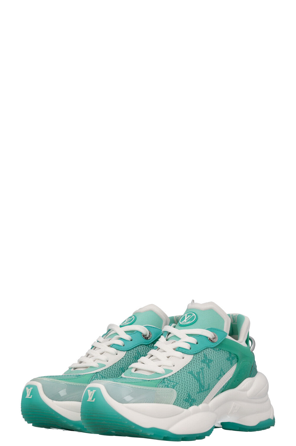 LOUIS VUITTON Run 55 Sneakers Turquoise