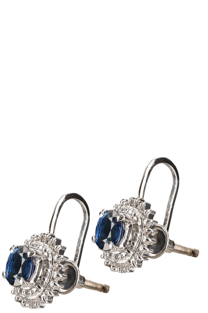 VINTAGE JEWELRY Earrings Sapphire Platinum