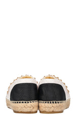 CHANEL Chain Espadrilles White