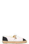 CHANEL Chain Espadrilles White