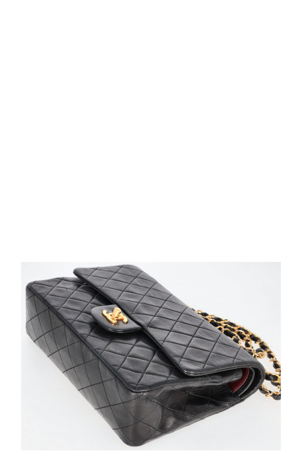 CHANEL Vintage Double Flap Bag Medium Black