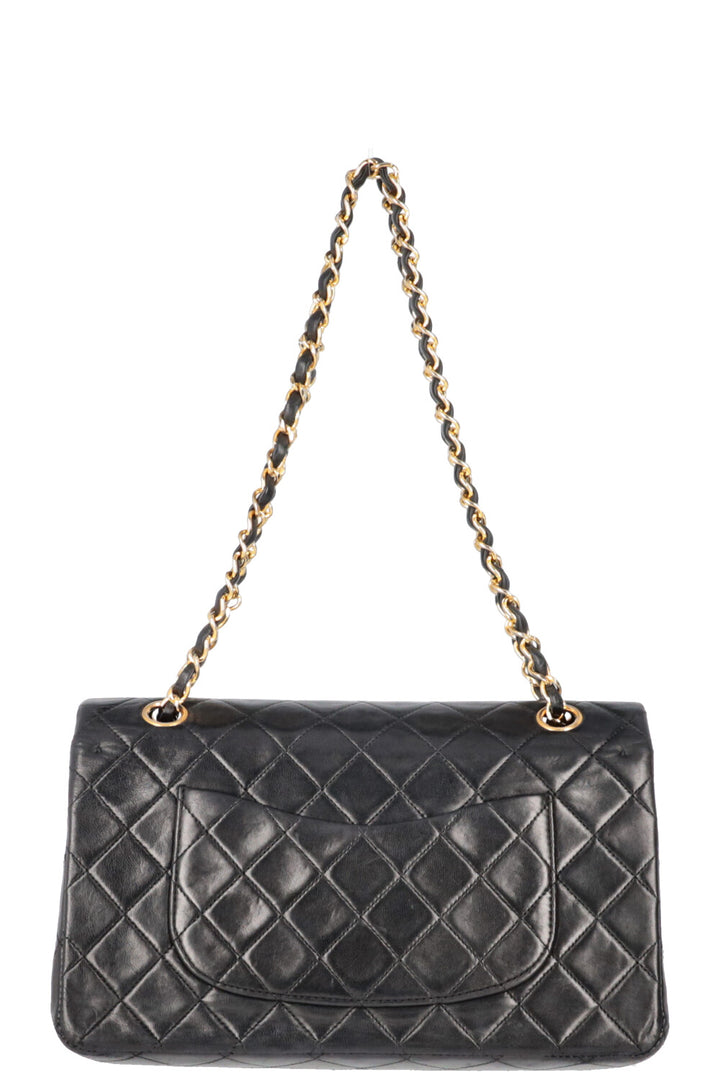 CHANEL Vintage Double Flap Bag Medium Black