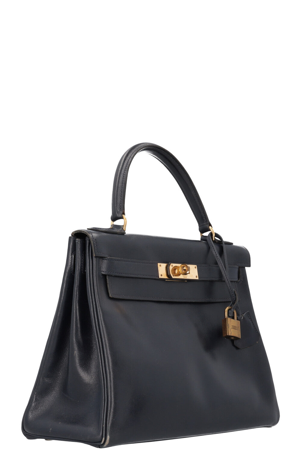 HERMÈS Kelly 28 Box Bleu