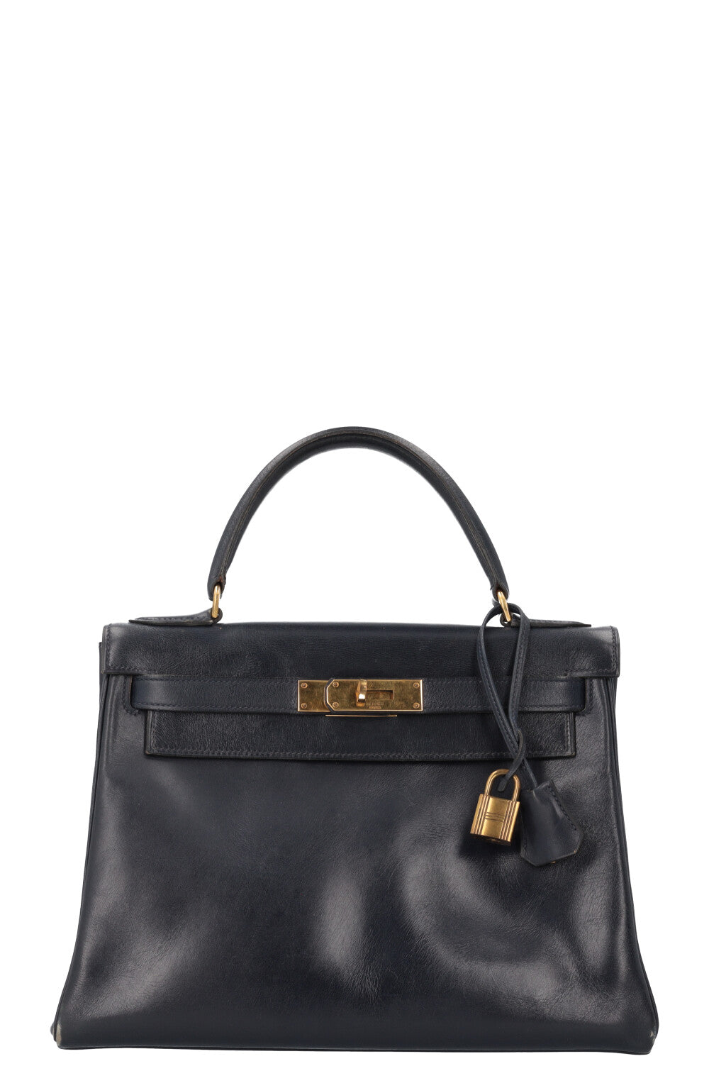 HERMÈS Kelly 28 Box Bleu