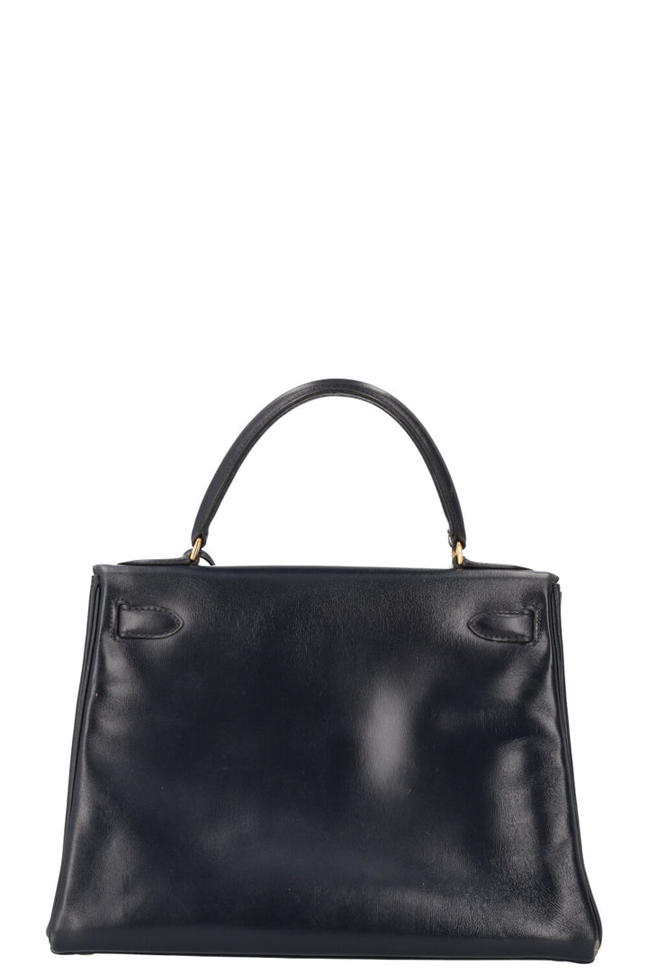 HERMÈS Kelly 28 Box Bleu