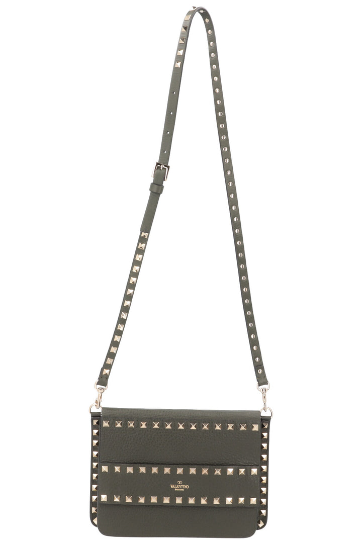 VALENTINO Rockstud Bag Leather Green