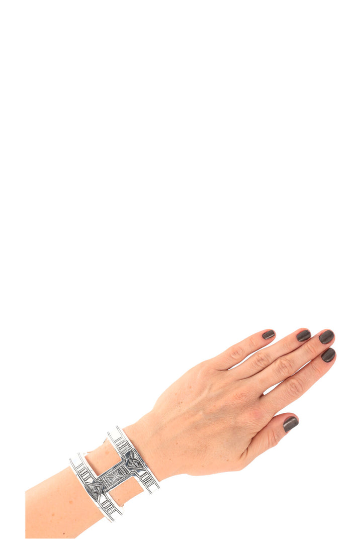 HERMÈS Ano Tuareg Bracelet Silver