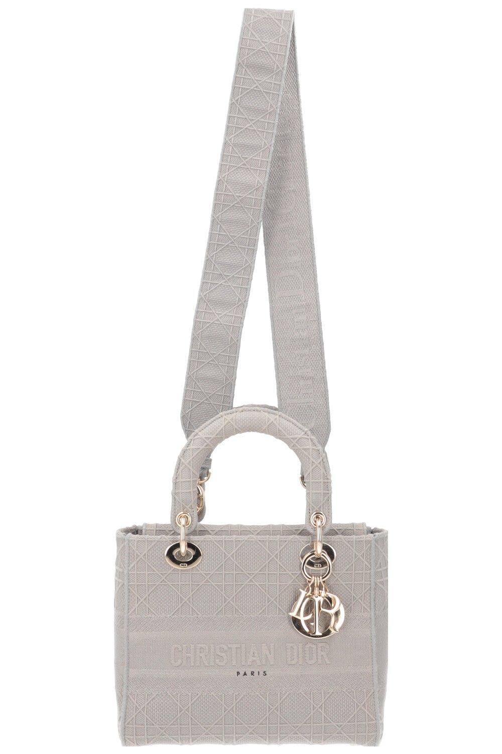 CHRISTIAN DIOR Lady Dior Medium Cannage Grey