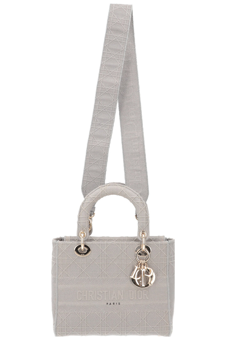 CHRISTIAN DIOR Lady Dior Medium Cannage Grey