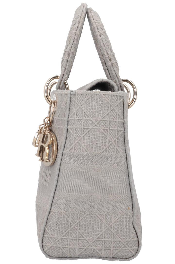 CHRISTIAN DIOR Lady D-Lite Bag Medium Grey