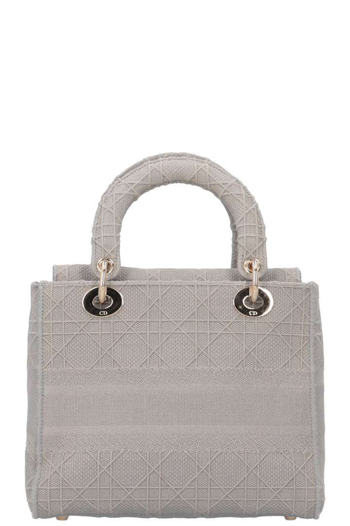 CHRISTIAN DIOR Lady D-Lite Bag Medium Grey