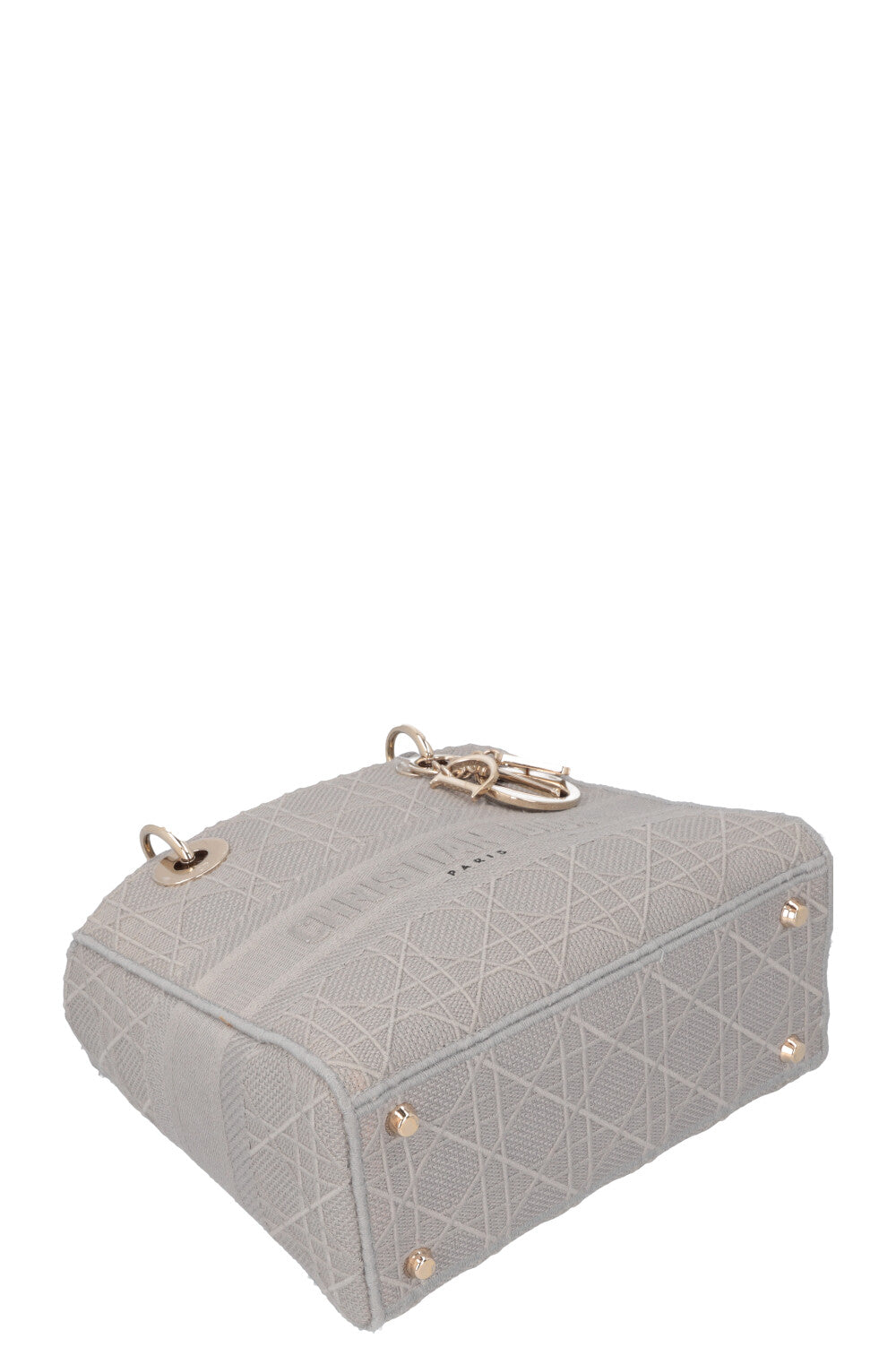 CHRISTIAN DIOR Lady D-Lite Bag Medium Grey