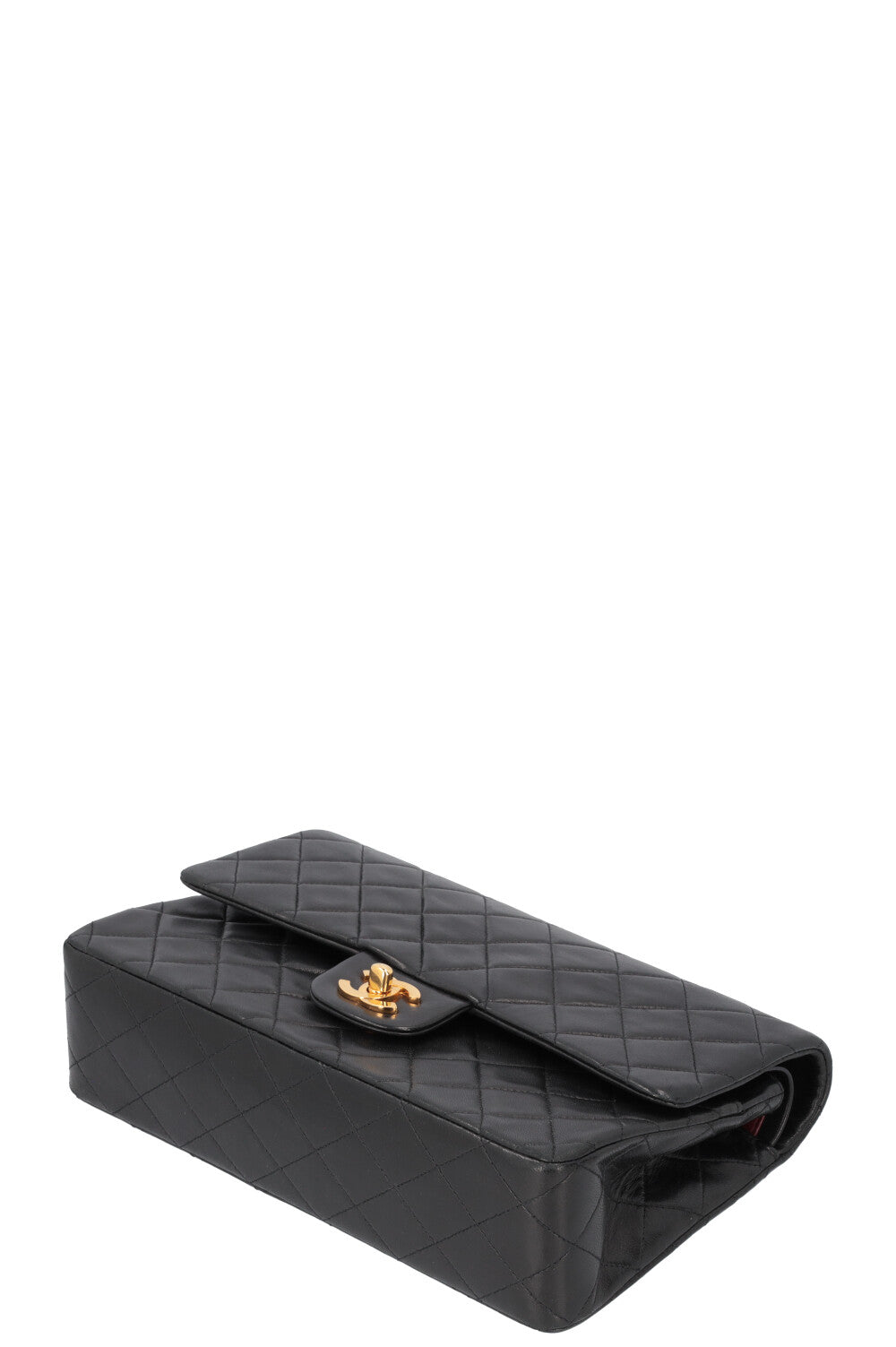 CHANEL Vintage Double Flap Bag Medium Black