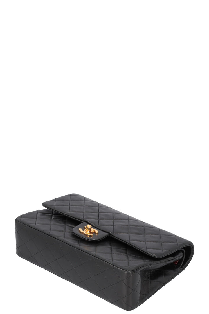 CHANEL Vintage Double Flap Bag Medium Black