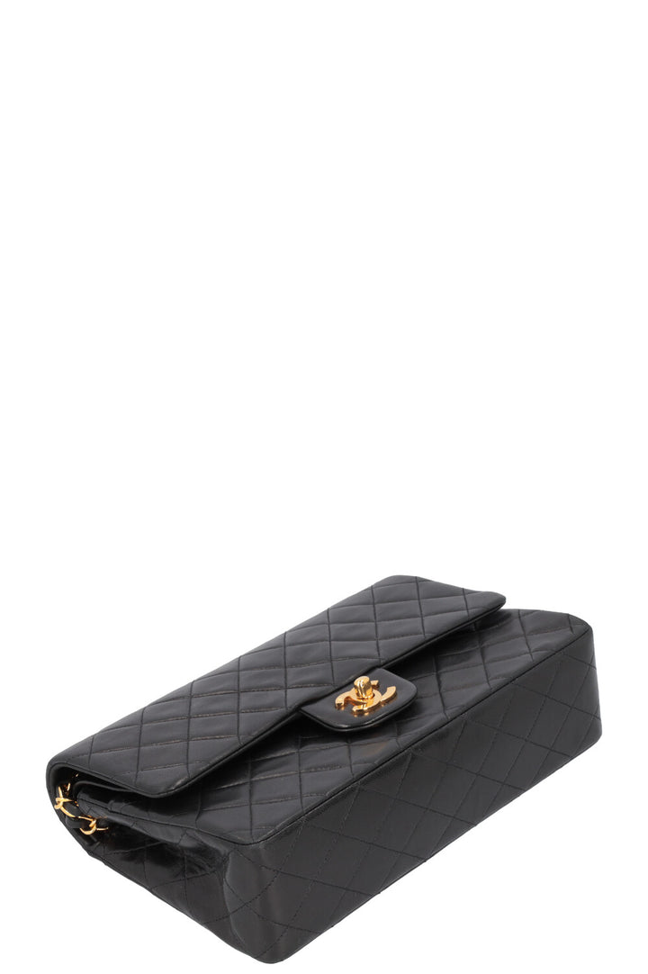 CHANEL Vintage Double Flap Bag Medium Black