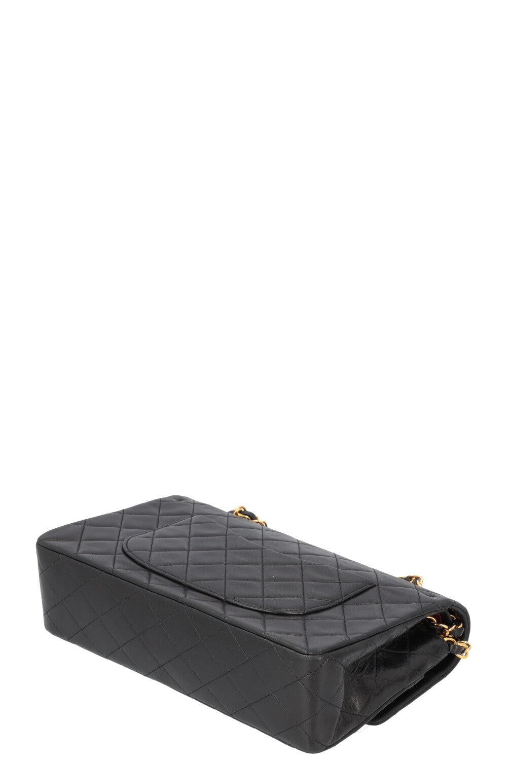 CHANEL Vintage Double Flap Bag Medium Black