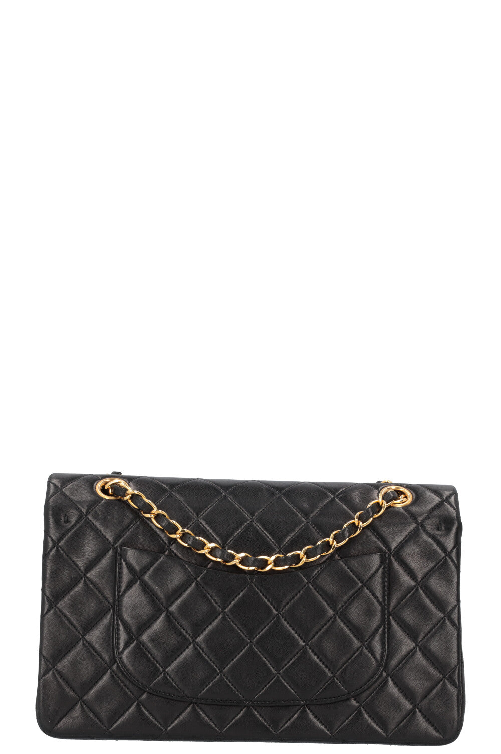 CHANEL Vintage Double Flap Bag Medium Black