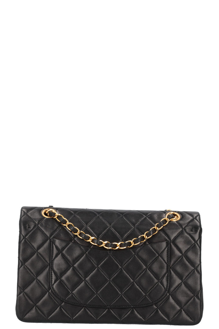 CHANEL Vintage Double Flap Bag Medium Black