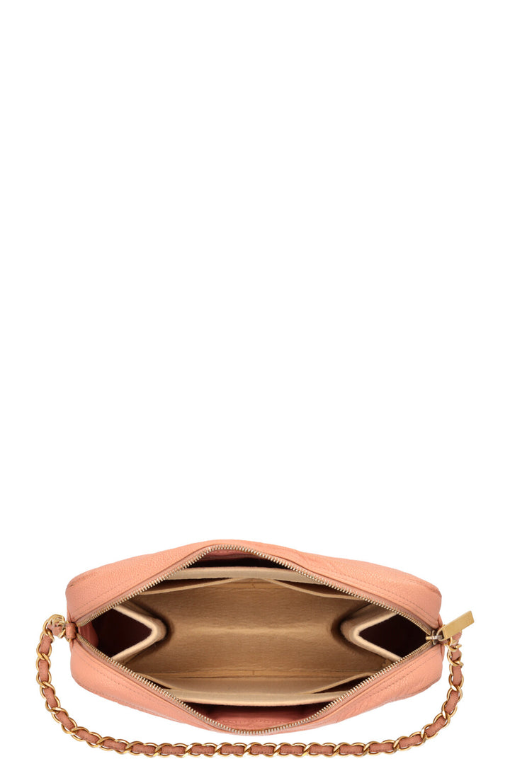 CHANEL CC Logo Bag Leather Rosa