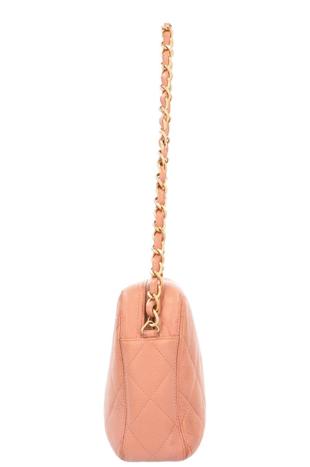 CHANEL CC Logo Bag Leather Rosa