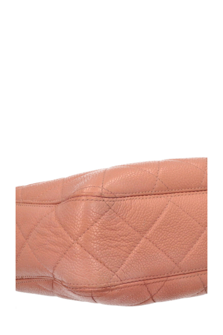 CHANEL CC Logo Bag Leather Rosa