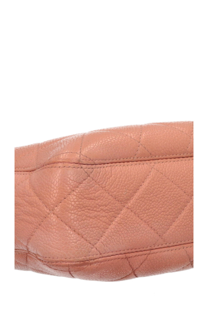 CHANEL CC Logo Bag Leather Rosa