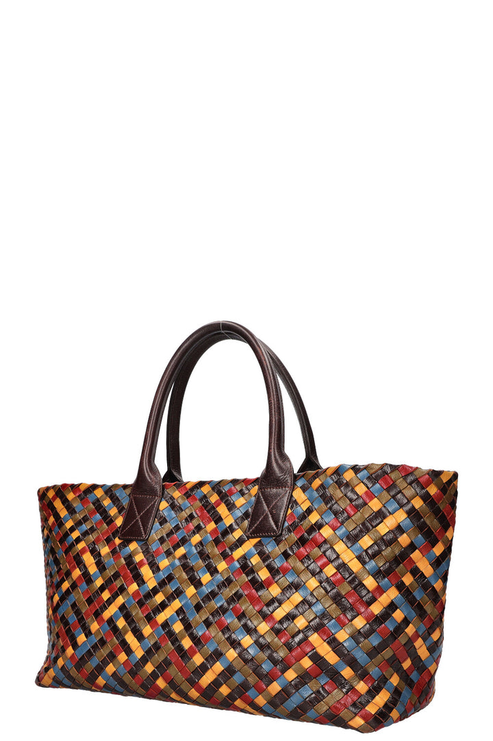 BOTTEGA VENETA Medium Cabat Tote Intrecciato Multicolor