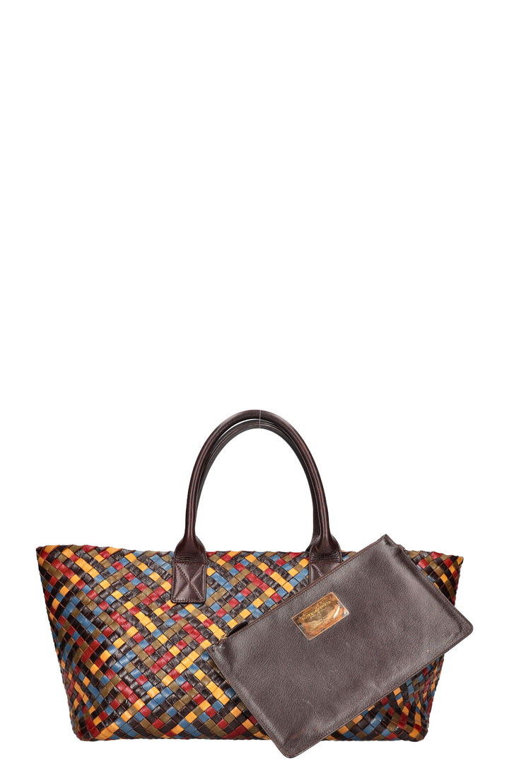 BOTTEGA VENETA Medium Cabat Tote Intrecciato Multicolor