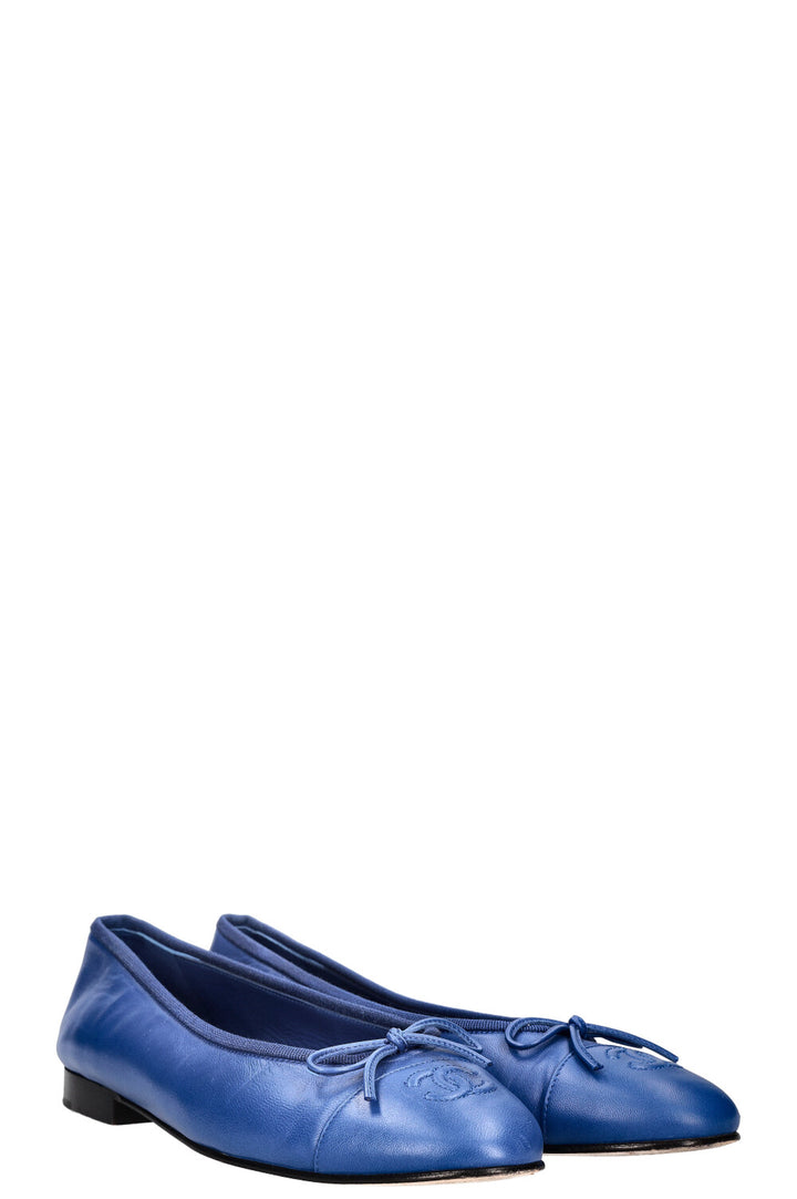 CHANEL Ballerina Flats Blue