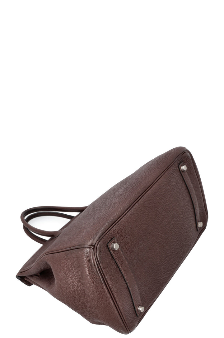 HERMÈS Birkin 35 Togo Chocolat Palladium