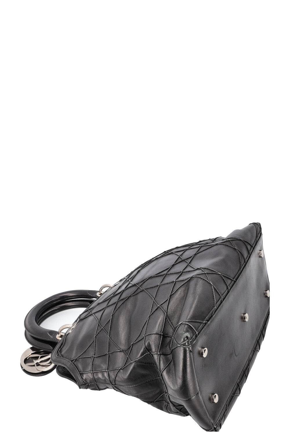 CHRISTIAN DIOR Granville Sac Cannage Cuir Noir – REAWAKE