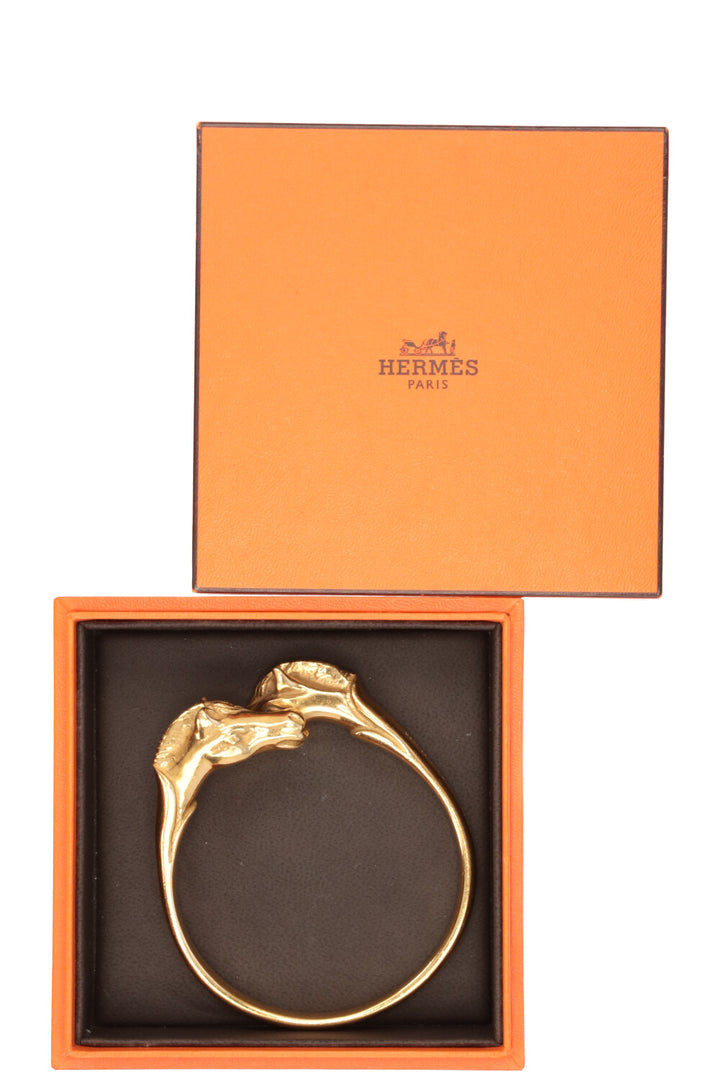 HERMÈS Vintage Cheval Bracelet Gold