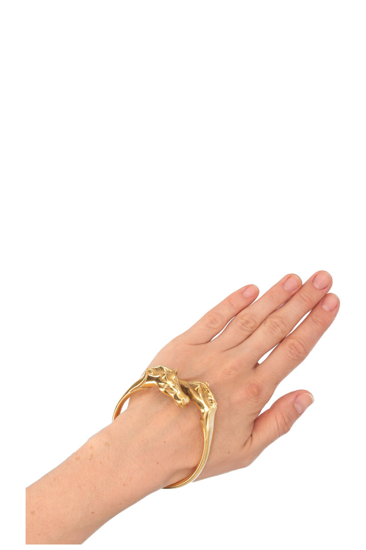HERMÈS Vintage Cheval Bracelet Gold