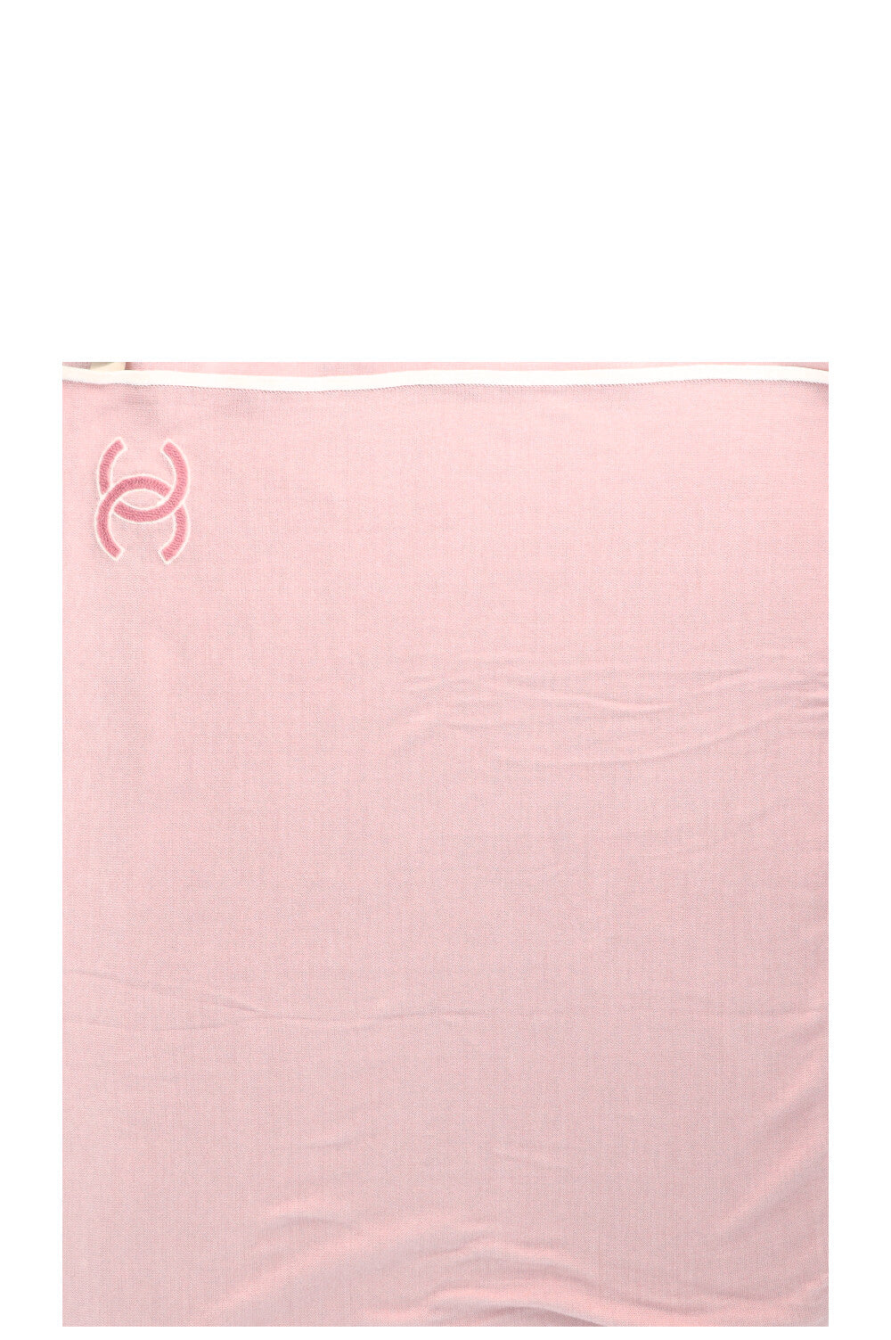 CHANEL CC Scarf Silk Pink