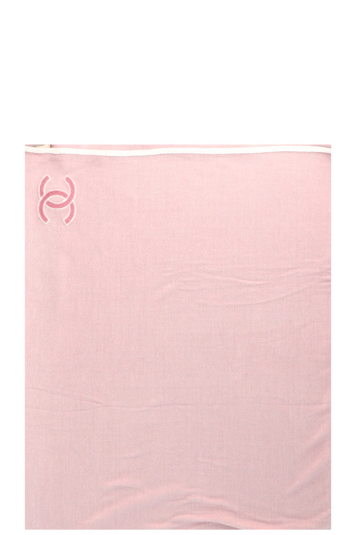 CHANEL CC Scarf Silk Pink