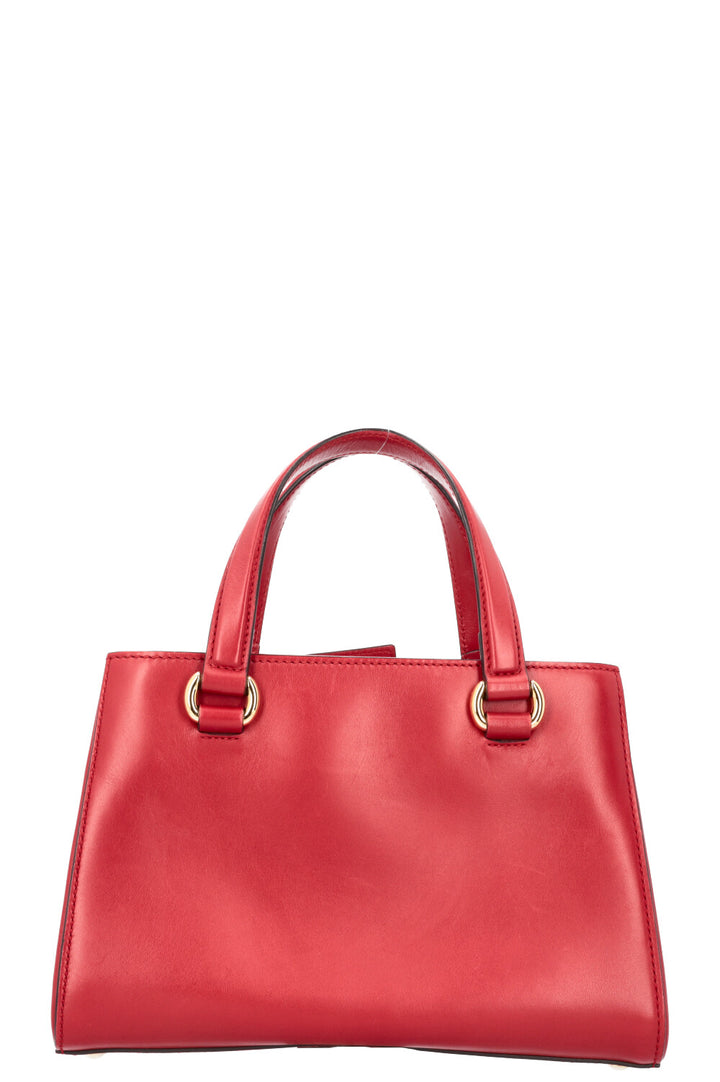 GUCCI Sylvie Chain Tote Bag Red