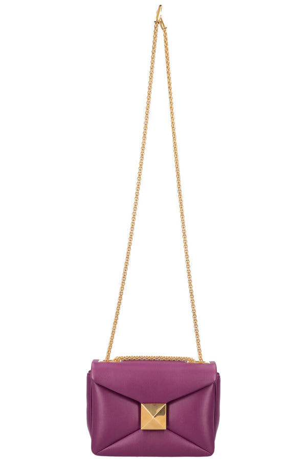 VALENTINO One Stud Bag Leather Purple