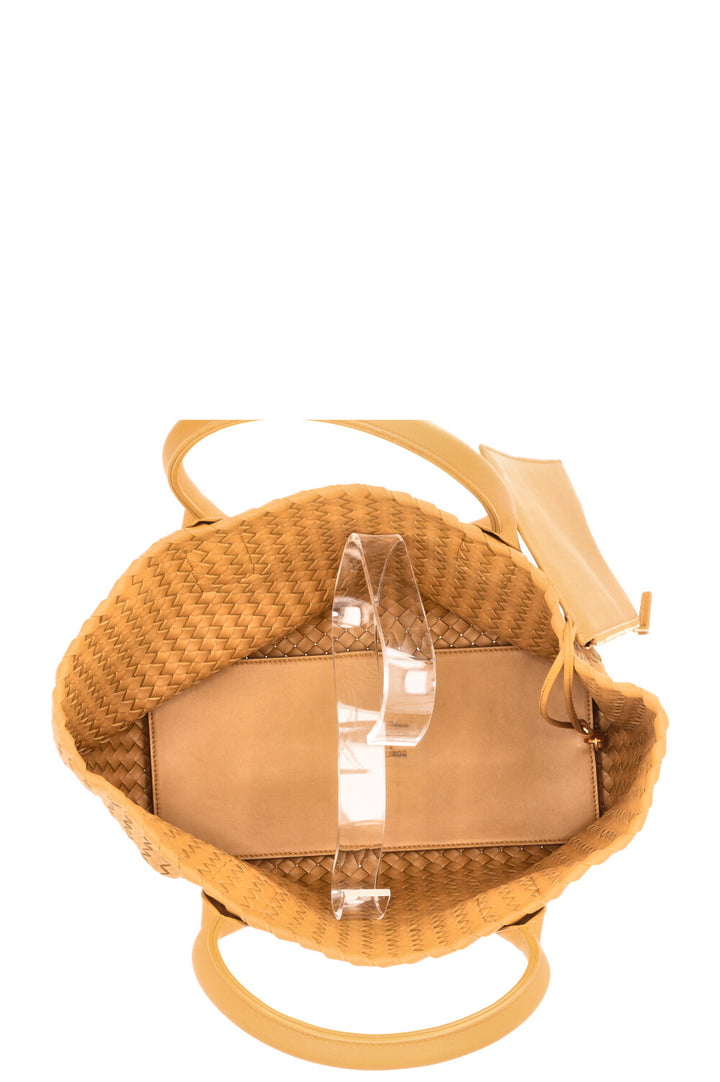 BOTTEGA VENETA Cabat Tote Small Intrecciato Bag Brown