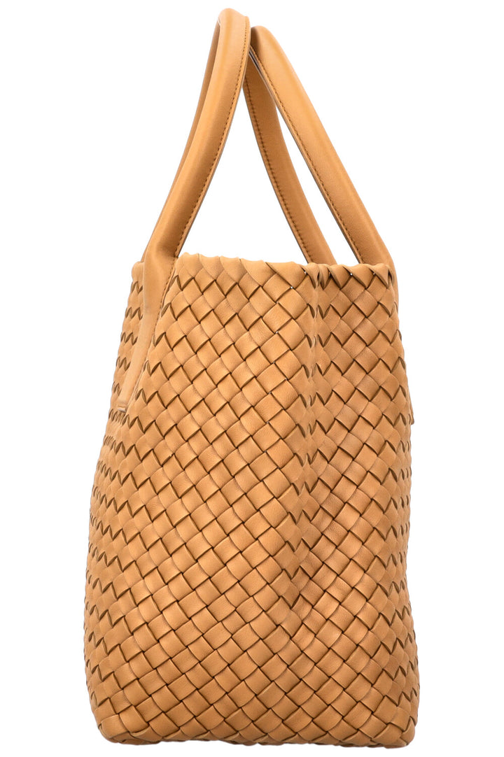 BOTTEGA VENETA Cabat Tote Small Intrecciato Bag Brown