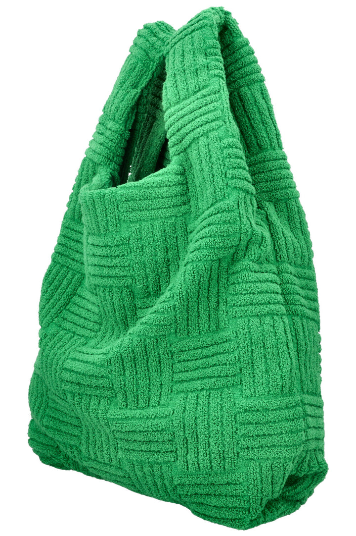 BOTTEGA VENETA Terry Cloth Tote Bag Parakeet