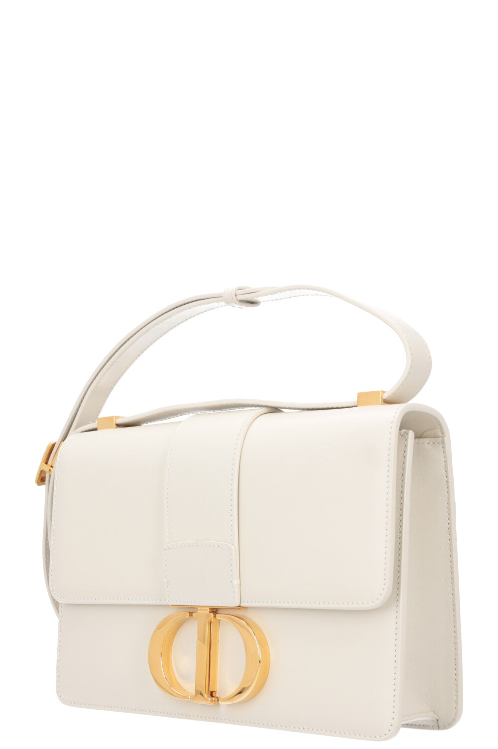 CHRISTIAN DIOR 30 Montaigne Bag Leather White