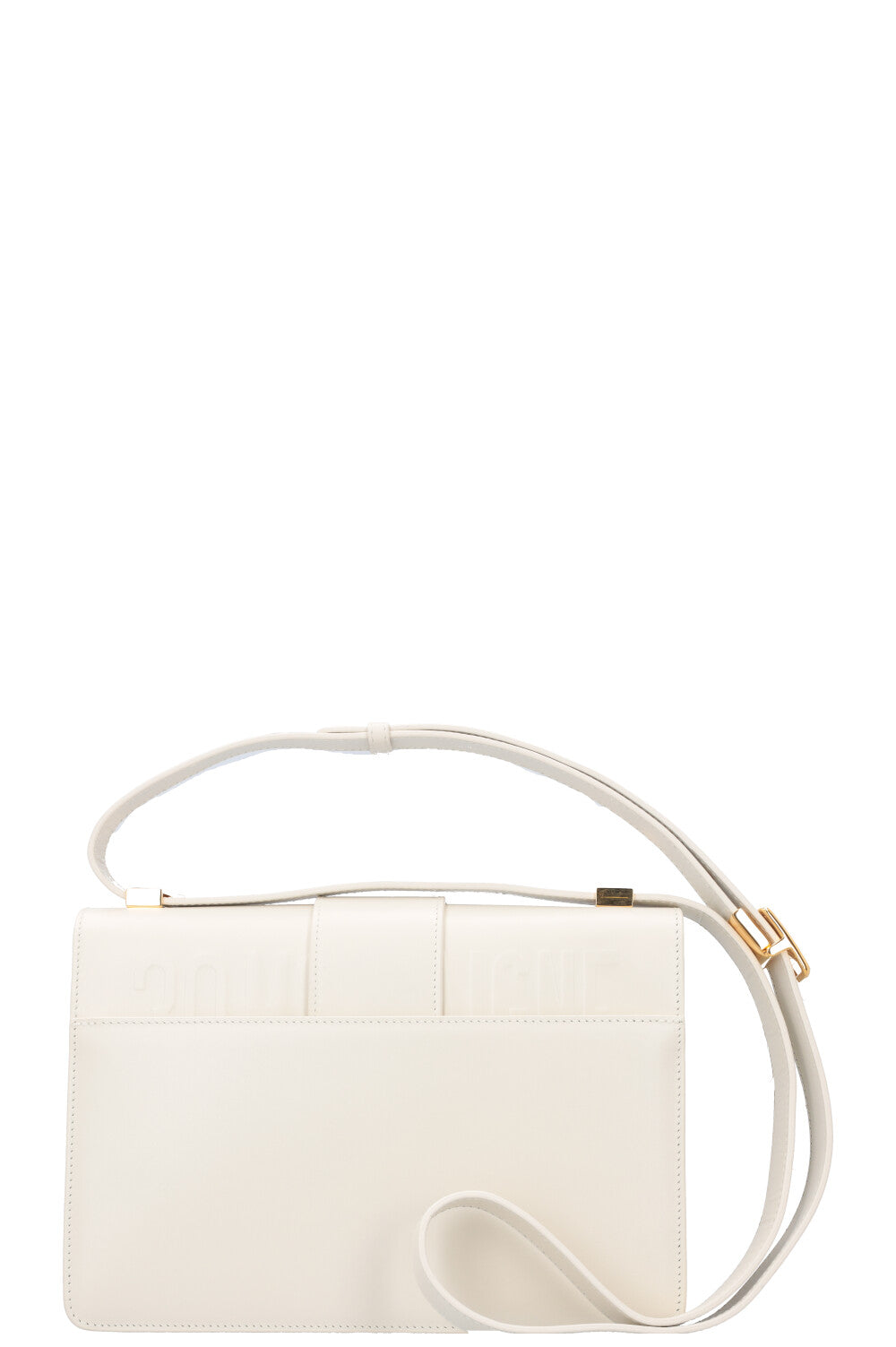CHRISTIAN DIOR 30 Montaigne Bag Leather White