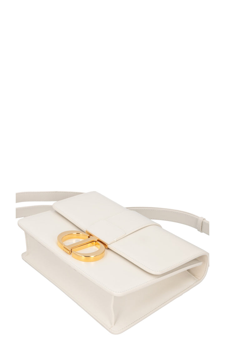 CHRISTIAN DIOR 30 Montaigne Bag Leather White