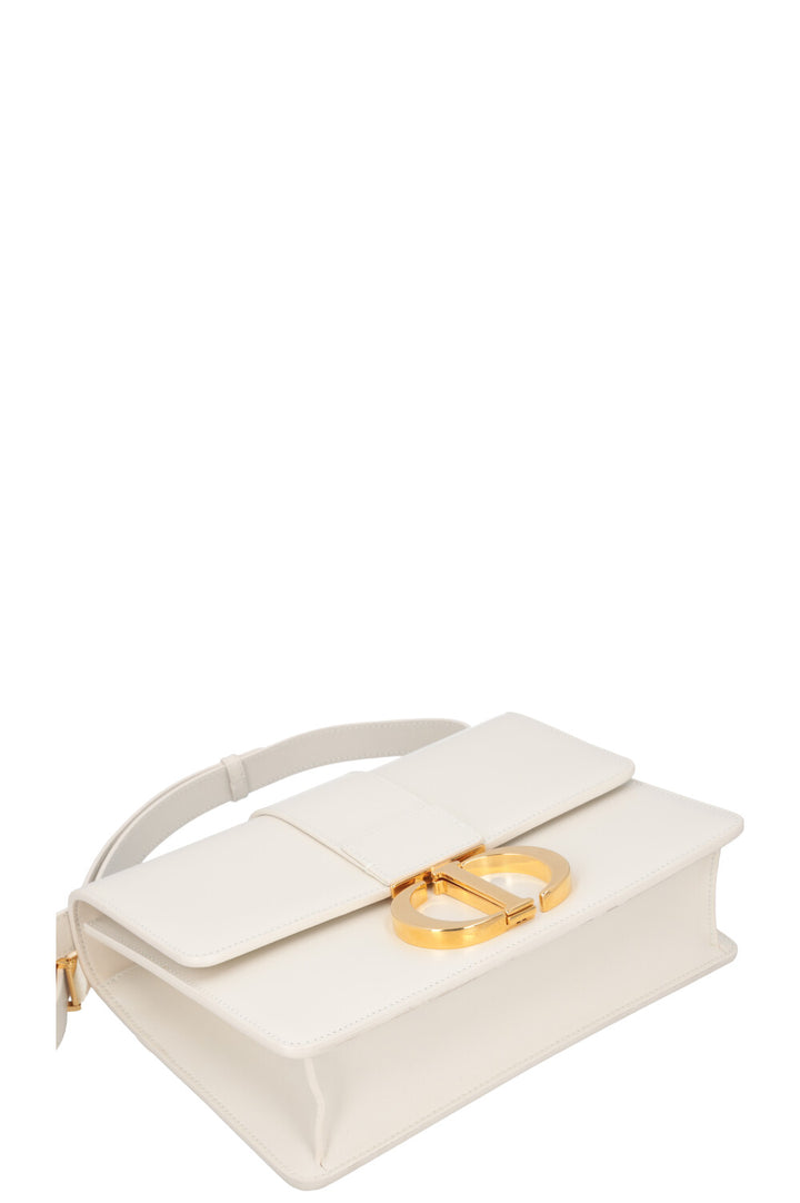 CHRISTIAN DIOR 30 Montaigne Bag Leather White
