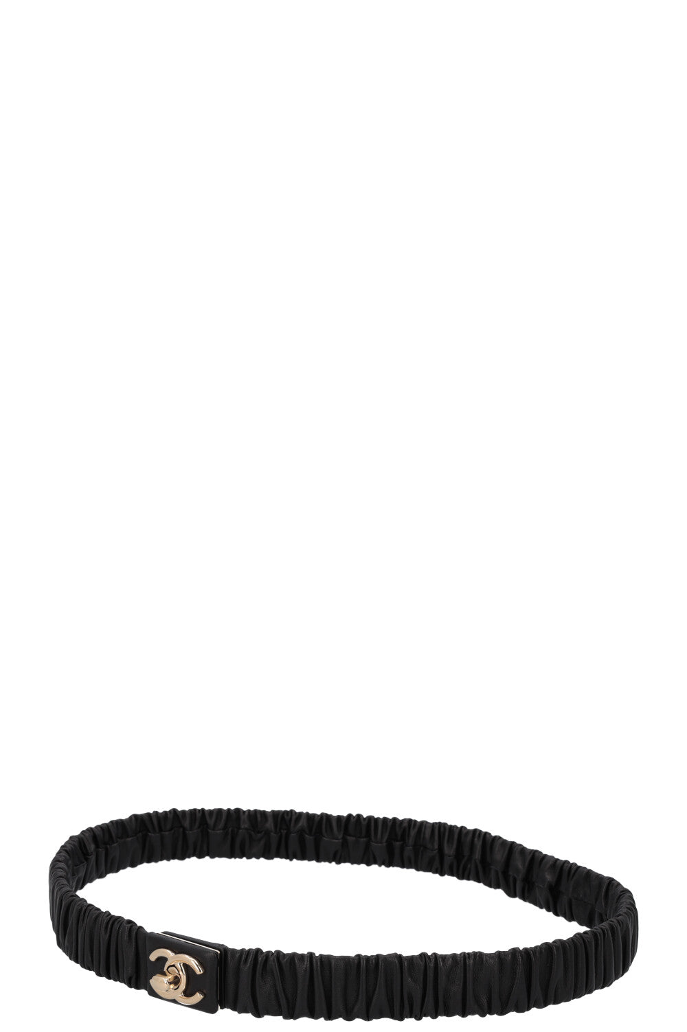 CHANEL 2022 Elastic Turnlock Waist Belt Black – REAWAKE