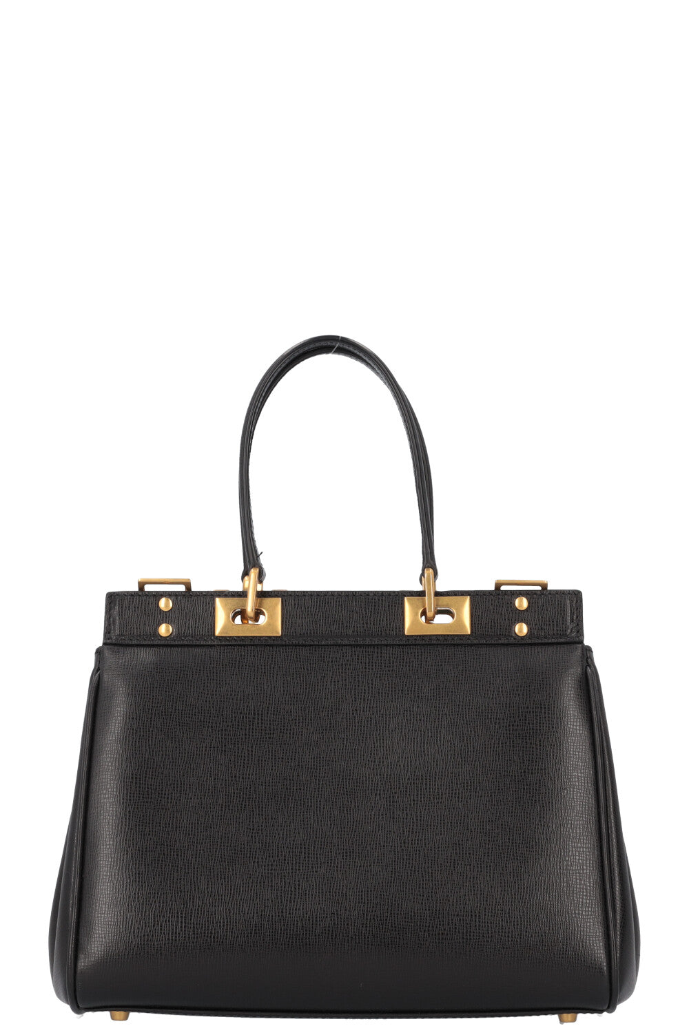 VALENTINO Rockstud Alcove Bag Leather Black Gold – REAWAKE