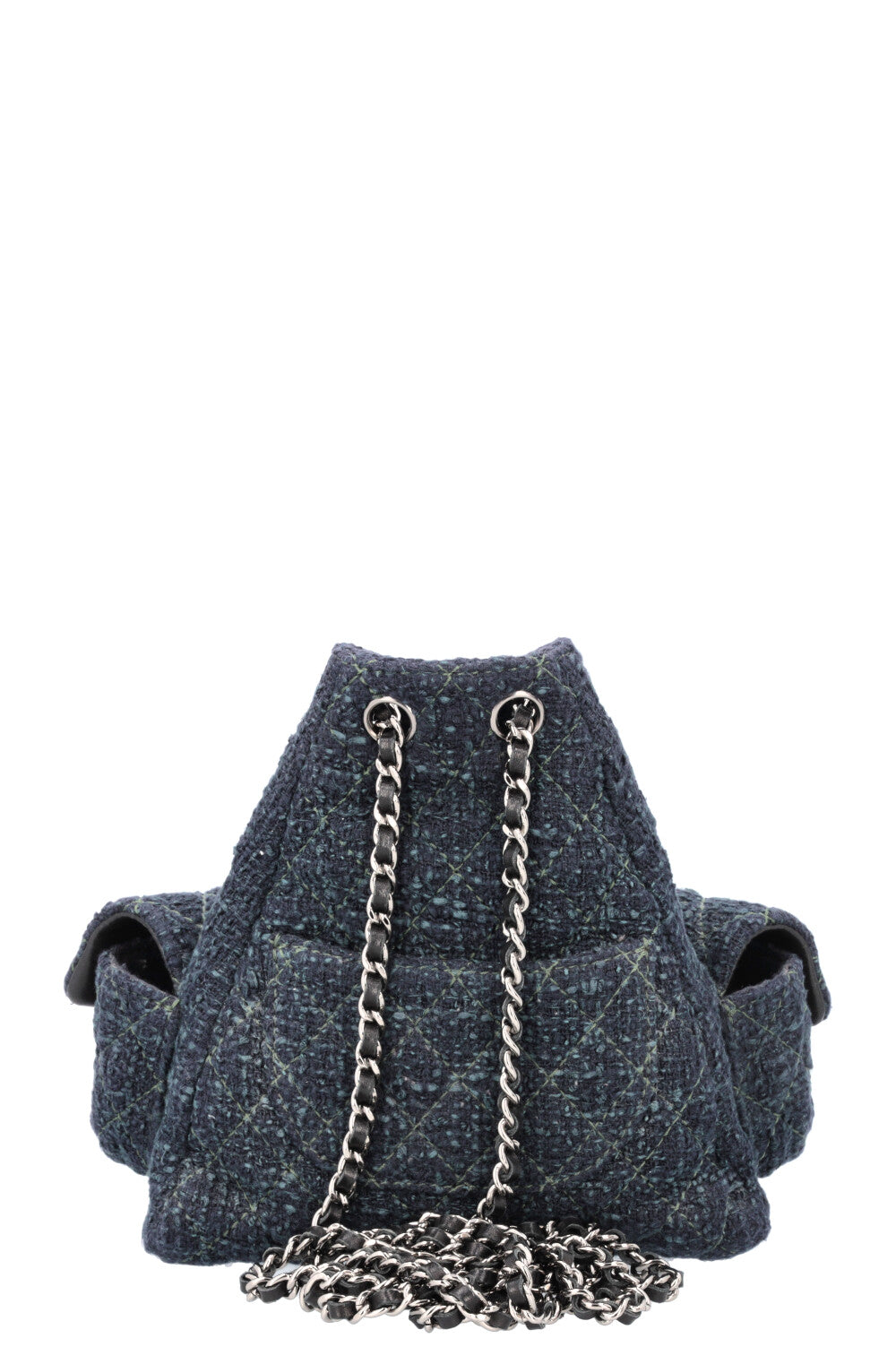 CHANEL Backpack is Back Tweed Navy