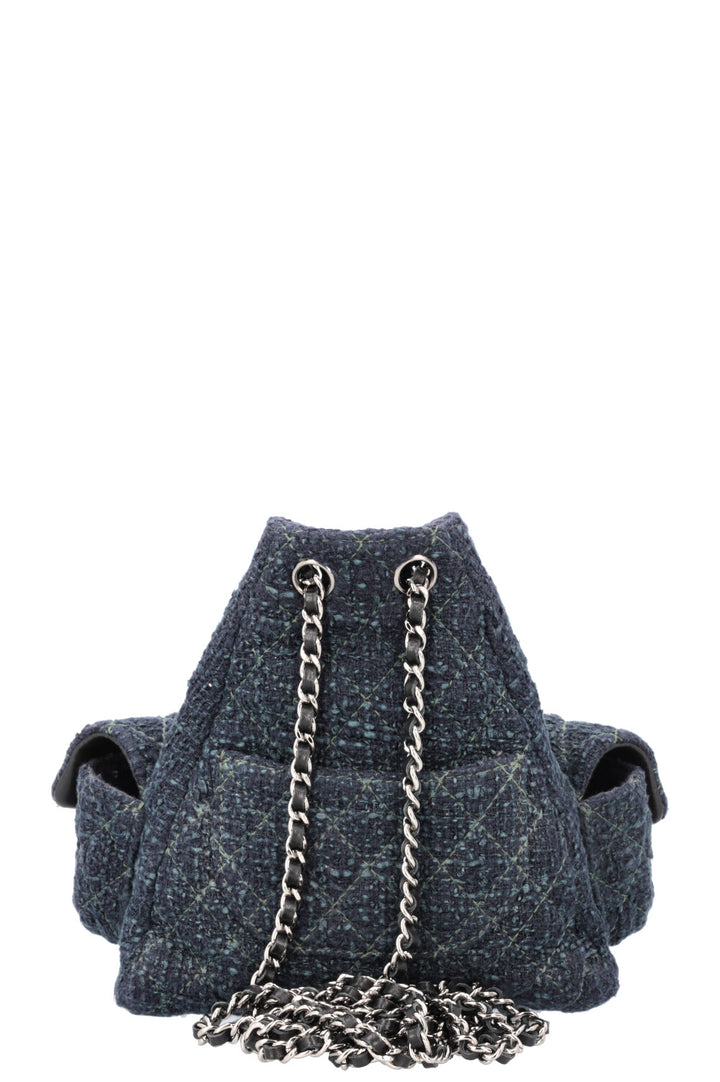 CHANEL Backpack is Back Tweed Navy