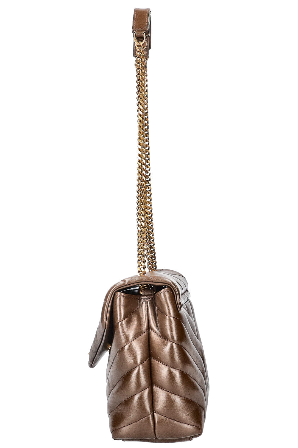 SAINT LAURENT Petit Sac Loulou Marron REAWAKE